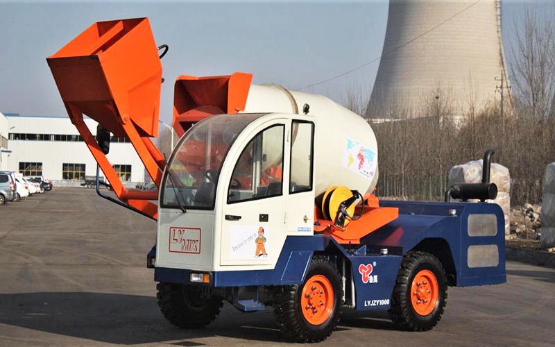 Бетоносмеситель с самозагрузкой 1 м³, LYJZY1000